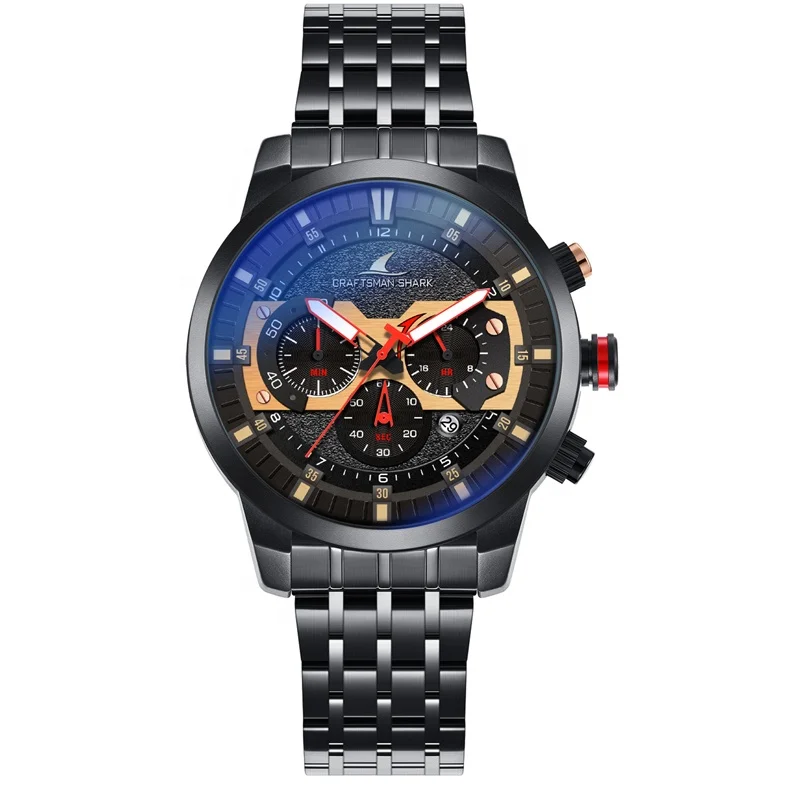 New Fashion Mens Watches with Stainless Steel Top Brand Strap Luxury Sports Chronograph Quartz Watch Men Relogio Masculino
New Fashion Mens Watches with Stainless Steel Top Brand Strap Luxury Sports Chronograph Quartz Watch Men Relogio Masculino
