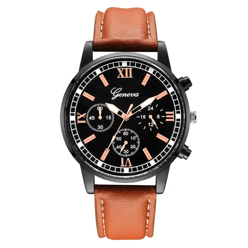 Factory leather quartz fake chronograph watches men wrist waterproof wholesale men wristwatches, 2 colors
Factory leather quartz fake chronograph watches men wrist waterproof wholesale men wristwatches, 2 colors