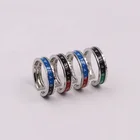 Wholesale custom Italian 316L stainless steel watch dial digital speedometer colorful enamel cuff open ring for men