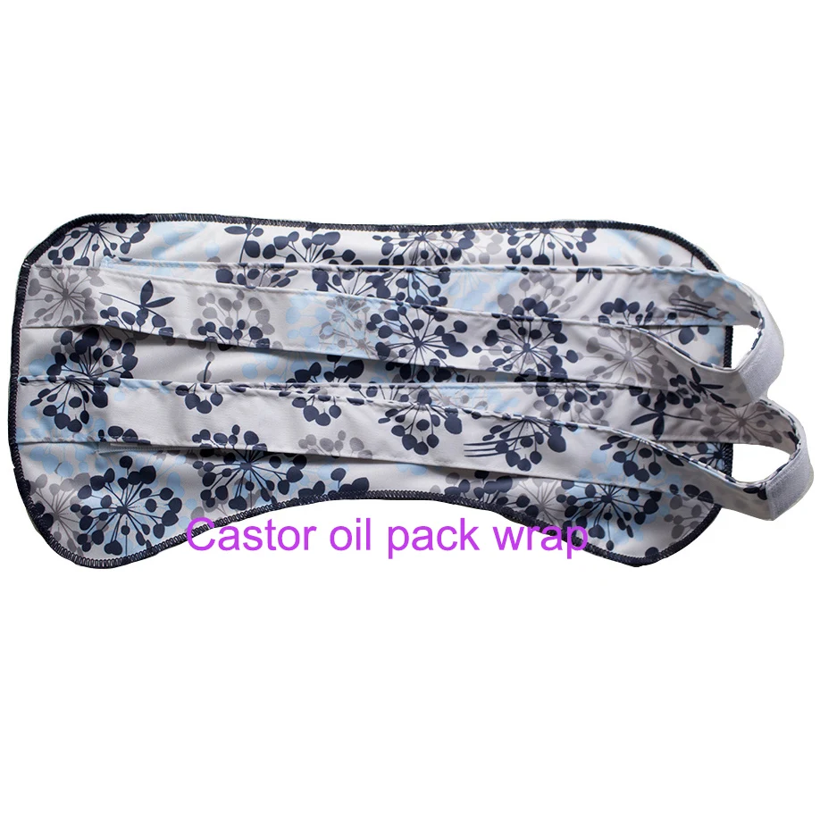 Reusable castor oil pack wrap waterproof leakproof waist bellband with two hook loop straps
Reusable castor oil pack wrap waterproof leakproof waist bellband with two hook loop straps
