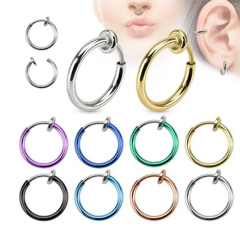 Ins stainless steel color invisible no ear hole clip type false spring ear clip nose navel ring
Ins stainless steel color invisible no ear hole clip type false spring ear clip nose navel ring