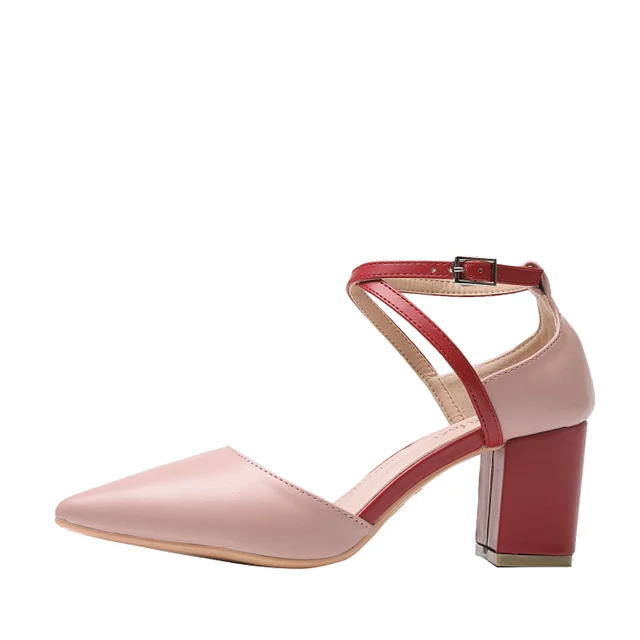 Simple fashion crossover with pointed color matching hollow thick heel shoes women heels, Black nude color pink
Simple fashion crossover with pointed color matching hollow thick heel shoes women heels, Black nude color pink