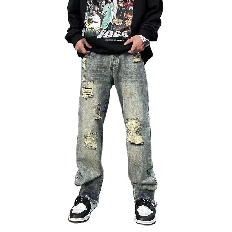 AIPA Customized Design High Quality Slim Fit Jeans Street Hiphop Casual Straight Fit Wash Denim Pants For Men, Customized color
AIPA Customized Design High Quality Slim Fit Jeans Street Hiphop Casual Straight Fit Wash Denim Pants For Men, Customized color
