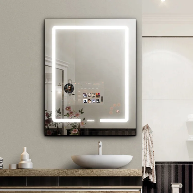 Vercon hot selling smart bathroom LED light morror waterproof HD TV mirrors for hotel
Vercon hot selling smart bathroom LED light morror waterproof HD TV mirrors for hotel