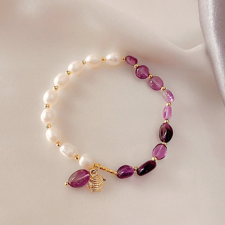 Fashion Handmade Jewelry Elastic bead bracelet Fresh water Pearl Bracelet Natural Stone Strawberry crystal Bracelet Gift
Fashion Handmade Jewelry Elastic bead bracelet Fresh water Pearl Bracelet Natural Stone Strawberry crystal Bracelet Gift