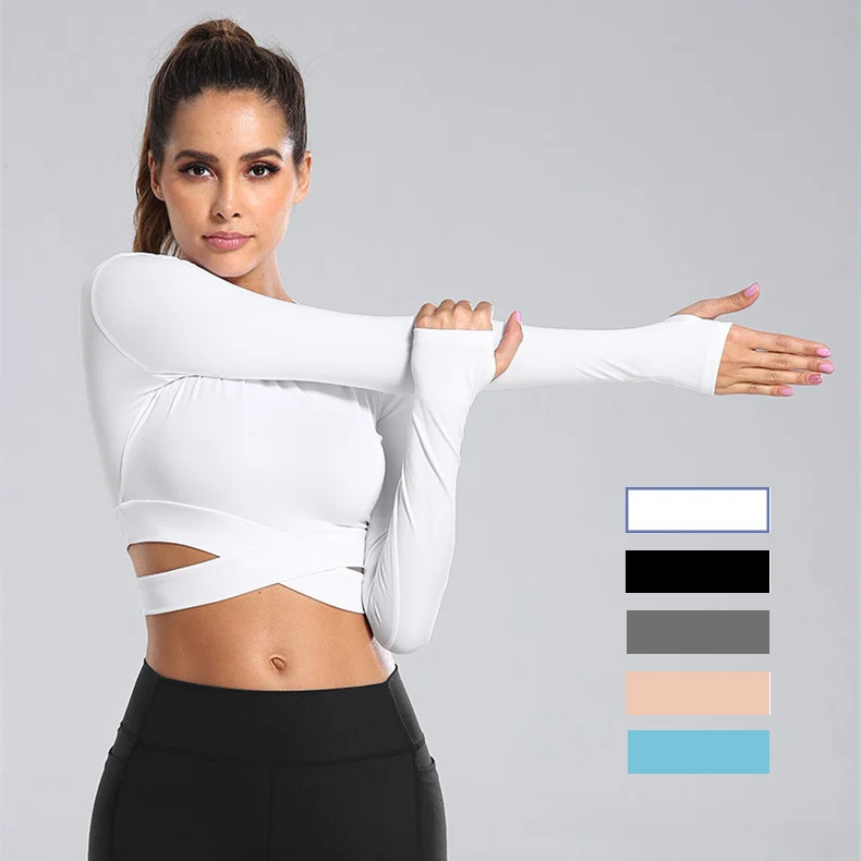 Custom women pink fit long sleeve gym fitness yoga crop top sport t shirts with finger holes
Custom women pink fit long sleeve gym fitness yoga crop top sport t shirts with finger holes