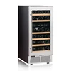 220V / 110V Stainless Steel Glass Door Built In Dual Zone Thermostat Compressor Electric Red Wine Cooler