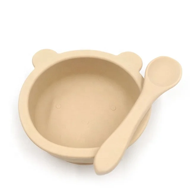 Low MOQ Food Grade Silicone Baby Feeding Bowl BPA Free Bear Shape Suction Bowl Set And Spoon, Colors
Low MOQ Food Grade Silicone Baby Feeding Bowl BPA Free Bear Shape Suction Bowl Set And Spoon, Colors