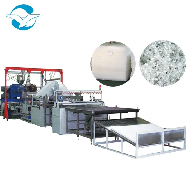 Air-core high Polymer  Plastic eva washable bed mattress making machine Plastic extruders poe mattress machine