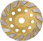 Abrasive stone sintered 150mm diamond segmented turbo cup grinding wheel pro disc