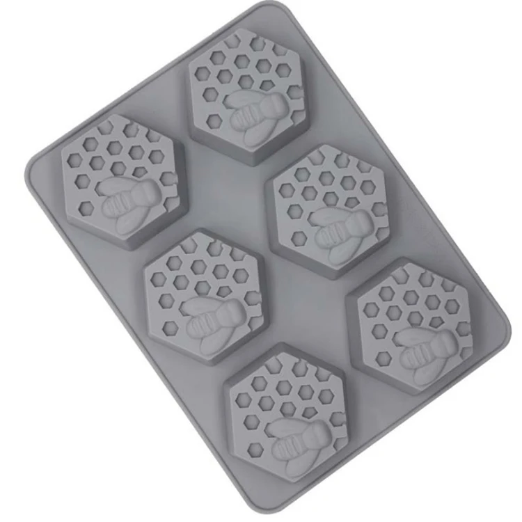 New creative 6-connected diamond silicone hand soap mold honeycomb honeycomb Chocolate Mold, Grey
New creative 6-connected diamond silicone hand soap mold honeycomb honeycomb Chocolate Mold, Grey