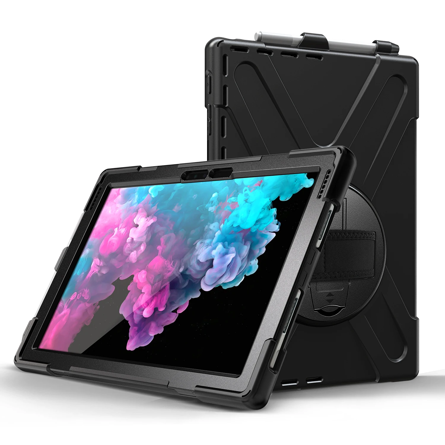 12.3 inch Adjustable Hand Strap Shoulder Strap back tablet Case For Microsoft Surface Pro 7 Case
12.3 inch Adjustable Hand Strap Shoulder Strap back tablet Case For Microsoft Surface Pro 7 Case