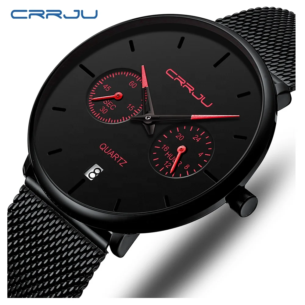 Crrju-2162 Minimalist Design Quartz Watch With Stainless Steel Mesh Band For Men Fashionable Waterproof Chinese Movement Watches
Crrju-2162 Minimalist Design Quartz Watch With Stainless Steel Mesh Band For Men Fashionable Waterproof Chinese Movement Watches