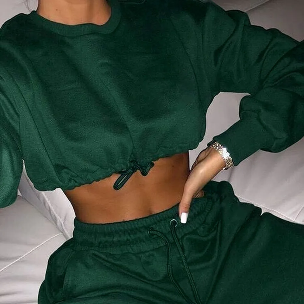 Runningline 2020 New Crop Top Casual Women Sport Fitness Gym Customized 2 Piece Set Tracksuit, Green grey orange red blue
Runningline 2020 New Crop Top Casual Women Sport Fitness Gym Customized 2 Piece Set Tracksuit, Green grey orange red blue
