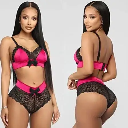 2021 Summer Sexy Seamless Lingerie Sets Women Lace Bowknot Push Up Bra And Panty Set Sexy V Neck Hot Erotic Crop Top Underwear
2021 Summer Sexy Seamless Lingerie Sets Women Lace Bowknot Push Up Bra And Panty Set Sexy V Neck Hot Erotic Crop Top Underwear