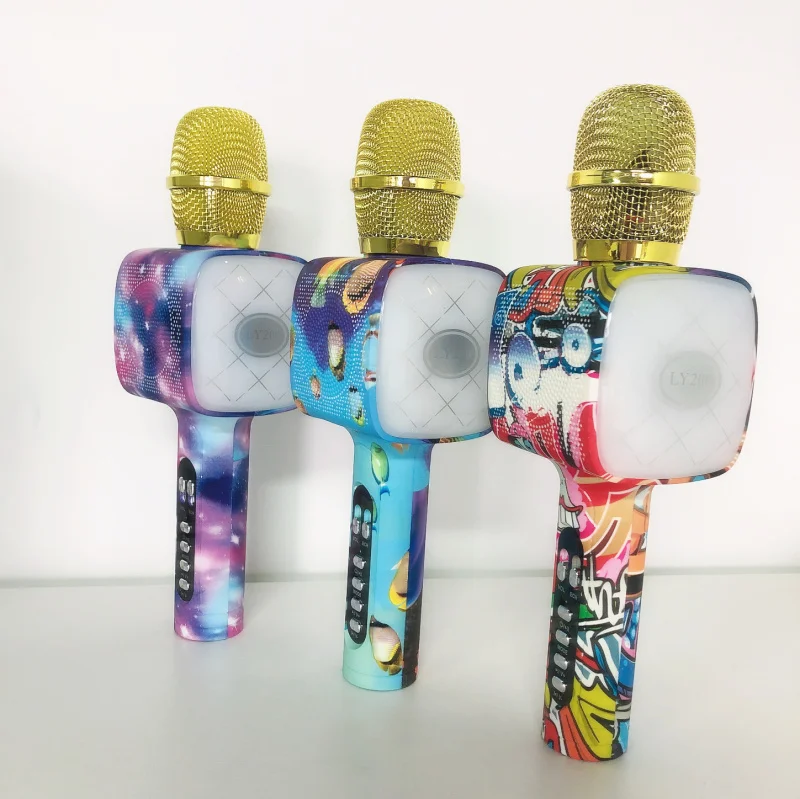 Water Transfer printing custom echo kids toy LED Lights Professional portable Mobile Wireless Karaoke Microphone Speaker, Oem water transfer printing color
Water Transfer printing custom echo kids toy LED Lights Professional portable Mobile Wireless Karaoke Microphone Speaker, Oem water transfer printing color