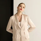 2020 new products full sleeve v-neck blazer elegant casual women business suit