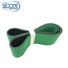 1.5mm green/black antistatic and elastic fine flat belt for machine