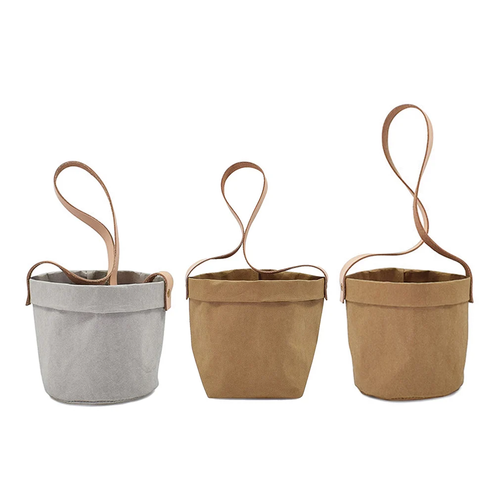Innovative Kraft Paper Hanging Flower Pots with Leather Hand Strap for Orchid Air Pineapple Green Plant Succulents
Innovative Kraft Paper Hanging Flower Pots with Leather Hand Strap for Orchid Air Pineapple Green Plant Succulents