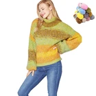 Women's 2021 Wholesale Cheap Price Autumn Winter Knitted Cotton Pullover Thick Long Sleeve Women'S Sweaters