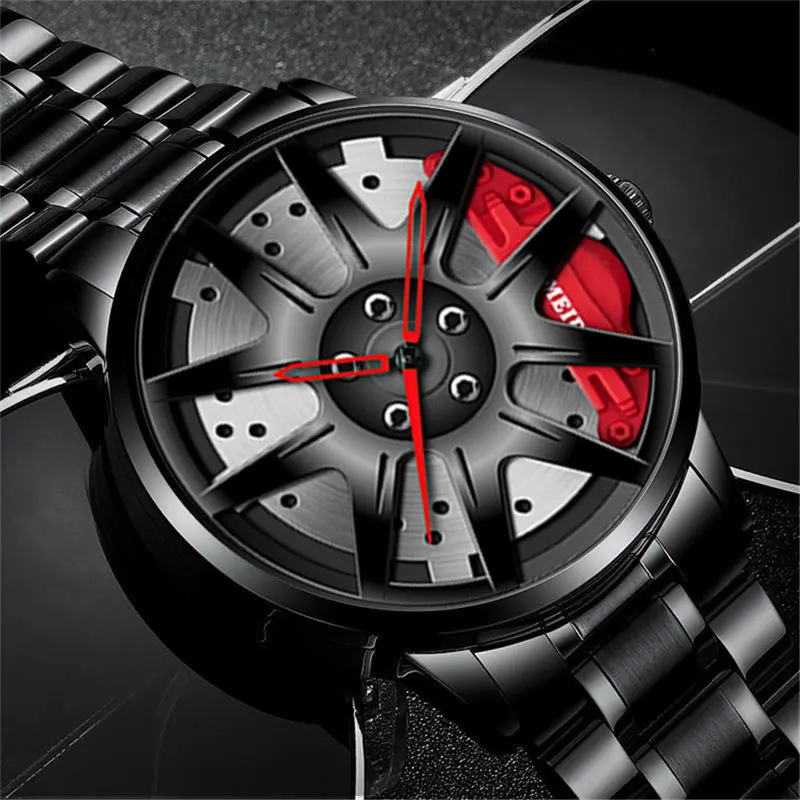 New Fashion Car Wheel Design Watches Stainless Steel Sports Car Men Watch Quartz Rim Hub Wheel Male Clock relogio masculino
New Fashion Car Wheel Design Watches Stainless Steel Sports Car Men Watch Quartz Rim Hub Wheel Male Clock relogio masculino