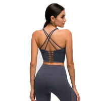 2019 New Style Girls Active Yoga Wear Gym Vest Workout Exercise Wear Strappy Sports Bra Crop Yoga Top with Built in Bra
2019 New Style Girls Active Yoga Wear Gym Vest Workout Exercise Wear Strappy Sports Bra Crop Yoga Top with Built in Bra