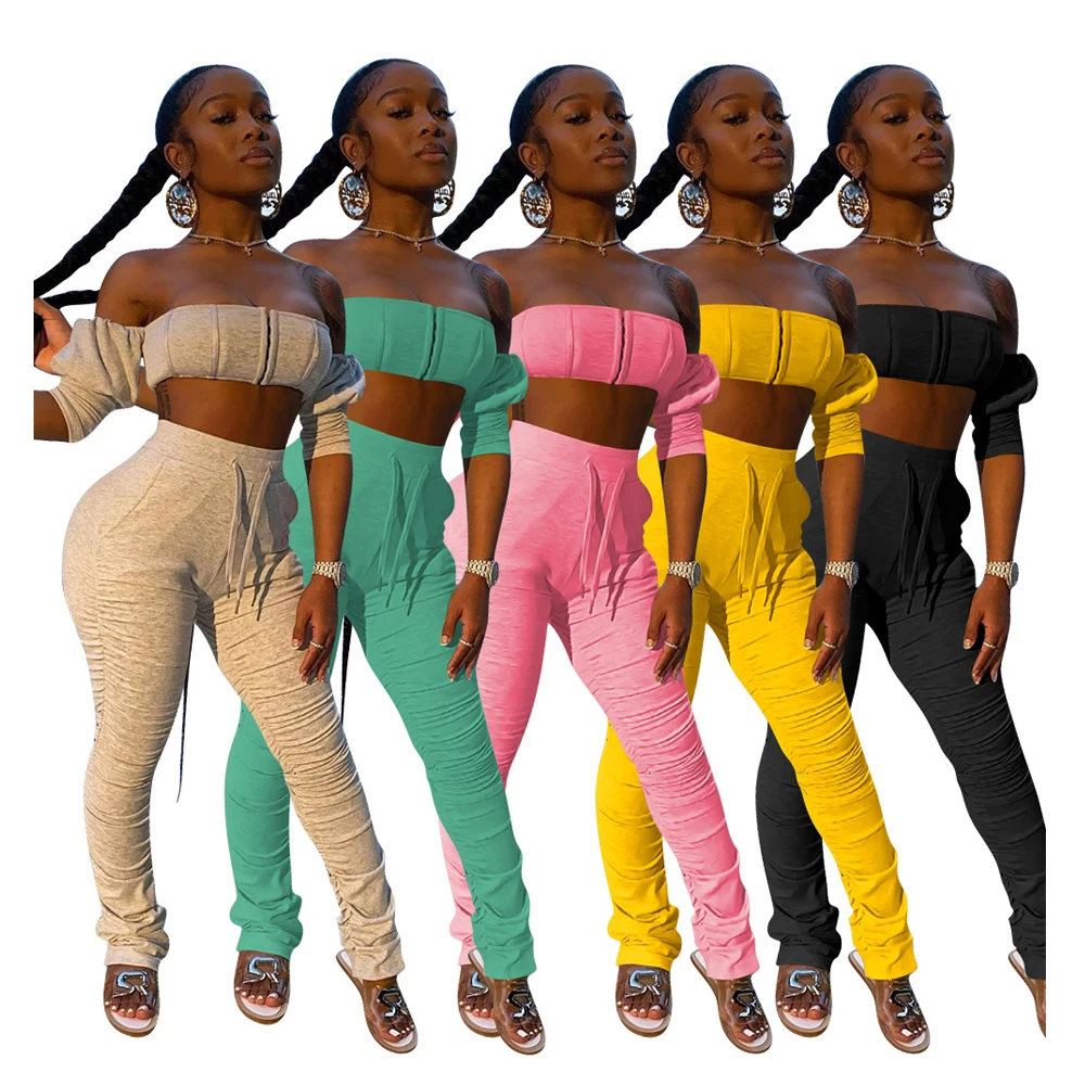 2021 Women 2 Piece Set Clothing Women Leggings Stacked Sweatpants Joggers Jumpsuits Pants Women Two Piece Set Clothing
2021 Women 2 Piece Set Clothing Women Leggings Stacked Sweatpants Joggers Jumpsuits Pants Women Two Piece Set Clothing