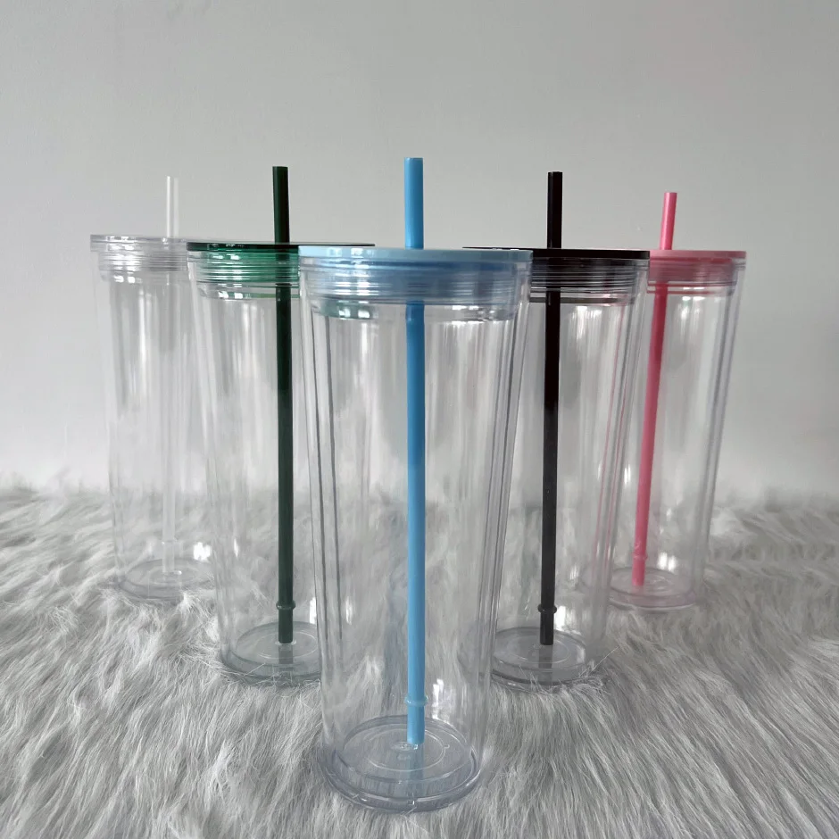 Custom DIY Cup 24oz Double Wall Plastic Acrylic clear transparent insulated tumbler with lid and straw
Custom DIY Cup 24oz Double Wall Plastic Acrylic clear transparent insulated tumbler with lid and straw
