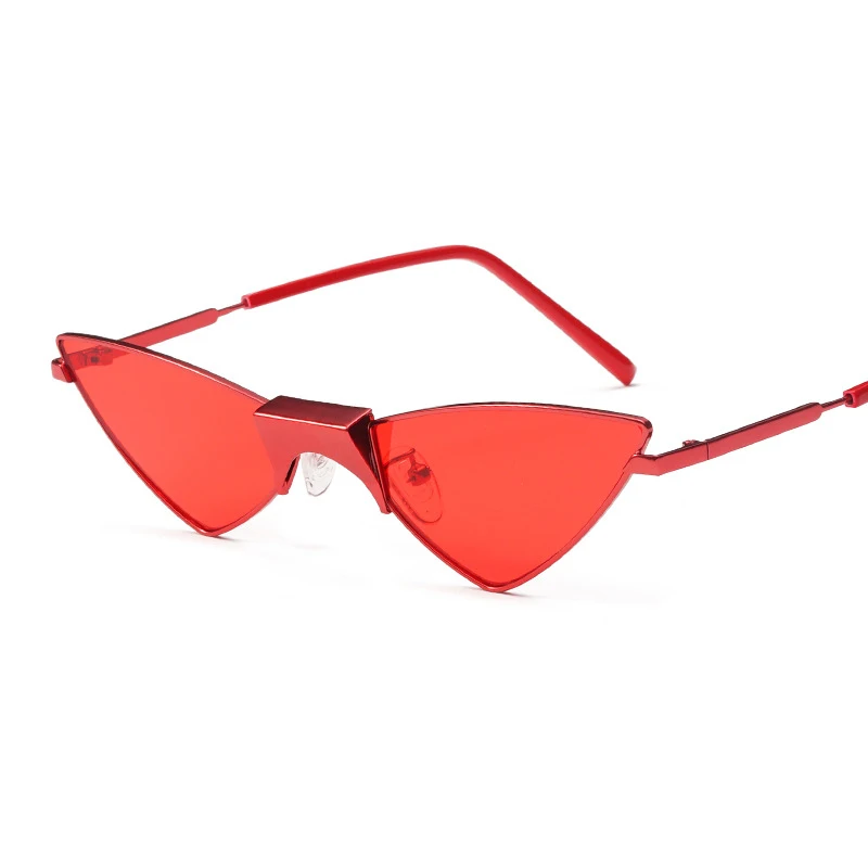 New Vintage Glasses fashion trendy personal metal small triangle red ocean lens custom sunglasses, Custom color
New Vintage Glasses fashion trendy personal metal small triangle red ocean lens custom sunglasses, Custom color