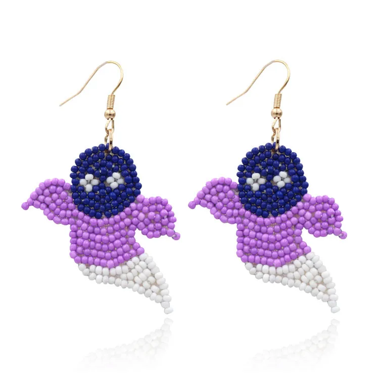 Halloween Earrings Handmade Rice Beads Earrings Creative Ghost Pumpkin Shaped Earrings Spot Wholesale in Stock
Halloween Earrings Handmade Rice Beads Earrings Creative Ghost Pumpkin Shaped Earrings Spot Wholesale in Stock