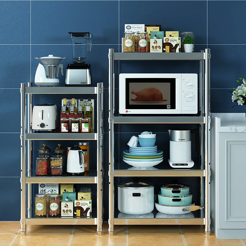 4 layers heighten storage organization shelf storage holders stainless steel kitchen plate holders & racks microwave shelves, Silver
4 layers heighten storage organization shelf storage holders stainless steel kitchen plate holders & racks microwave shelves, Silver