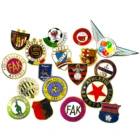 High Quality Souvenir Football Club Custom Logo Metal Hard Enamel Badge Fashion Decorative Lapel Pins for Clothes