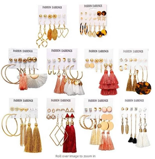 Hot Sale Fashion Bohemian Moon Triangle Tassel Earring Set 6 Pairs Women Girls Trendy Jewelry Gifts, Picture
Hot Sale Fashion Bohemian Moon Triangle Tassel Earring Set 6 Pairs Women Girls Trendy Jewelry Gifts, Picture