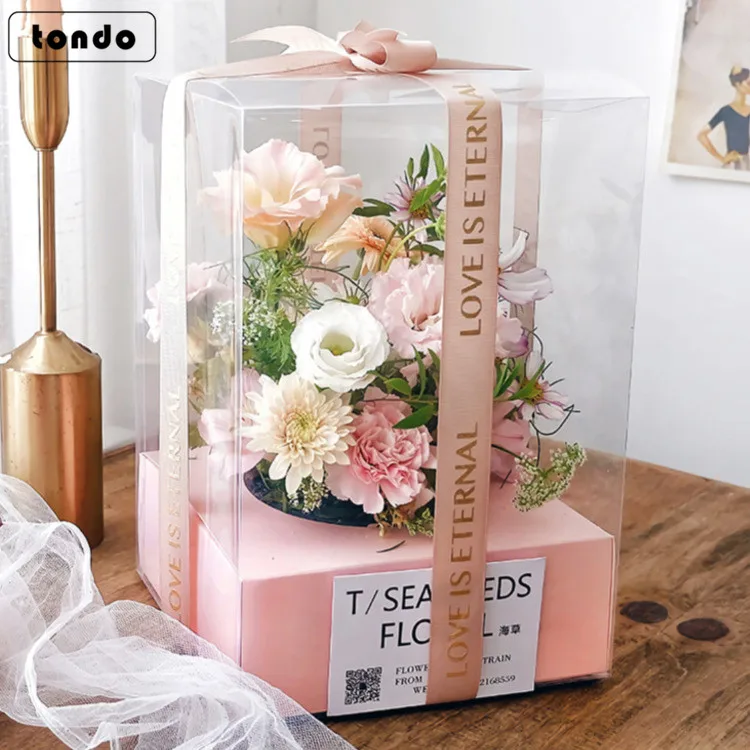 Tondo 2023 Square PVC Transparent Flower Box Valentine's Day Wedding Square Flower Box
Tondo 2023 Square PVC Transparent Flower Box Valentine's Day Wedding Square Flower Box