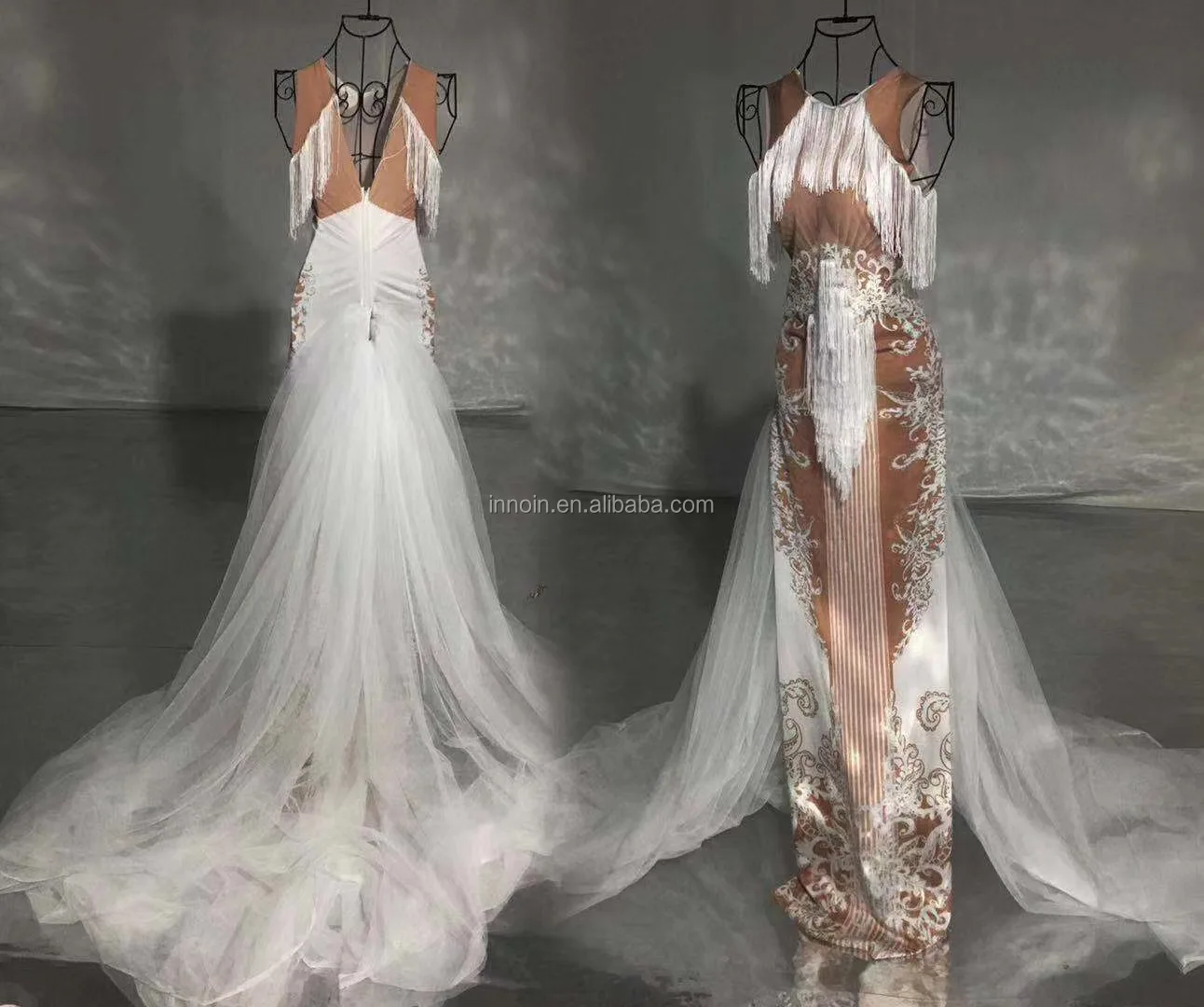 New Design Print Tassel White Tail Dress Dance Costume Birthday Celebrate Party Long Dress Bar Prom Singer Performance Wear
New Design Print Tassel White Tail Dress Dance Costume Birthday Celebrate Party Long Dress Bar Prom Singer Performance Wear