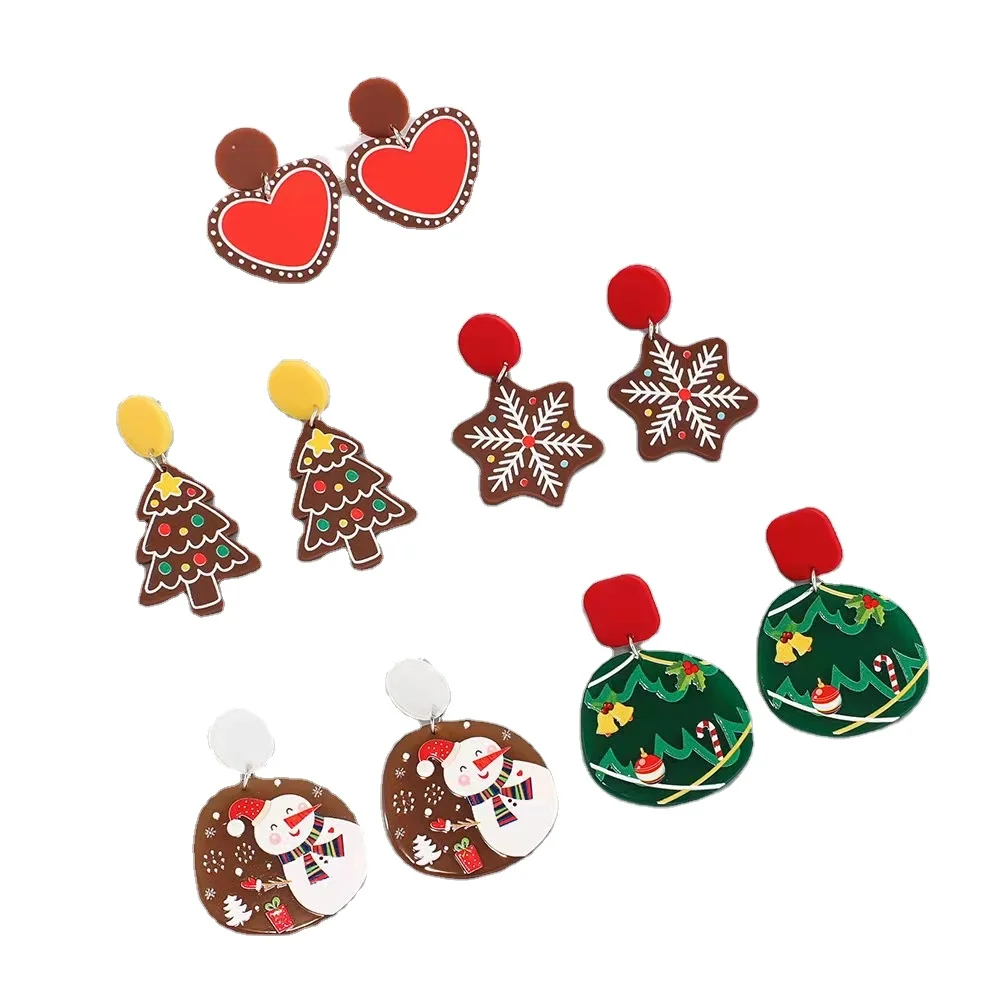s925 silver needle new acrylic christmas tree snowflake earrings women, Picture shows
s925 silver needle new acrylic christmas tree snowflake earrings women, Picture shows