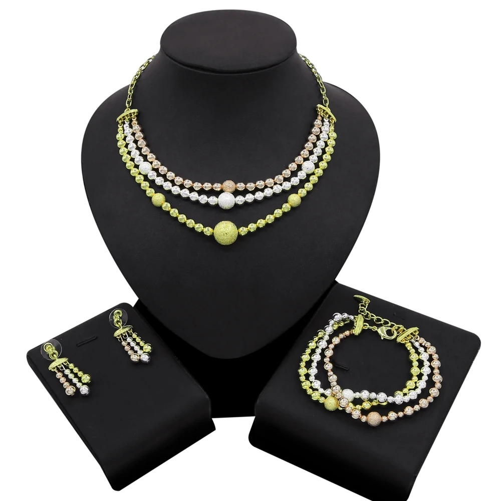 Yulaili Cute Color Beads Style New Set Wholesale Fashion Jewelry Set Brighter Women's Anniversary Party Birthday Jewellery Sets
Yulaili Cute Color Beads Style New Set Wholesale Fashion Jewelry Set Brighter Women's Anniversary Party Birthday Jewellery Sets