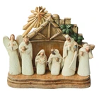 Polyresin Holy Family Figurine Nativity Sets 7 Resin Religious Craft Tabletop Decor