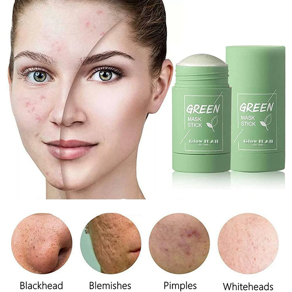 Glow It All Green Clay Face Mask Stick For Women And Men Blackhead Remover And Britening
Glow It All Green Clay Face Mask Stick For Women And Men Blackhead Remover And Britening