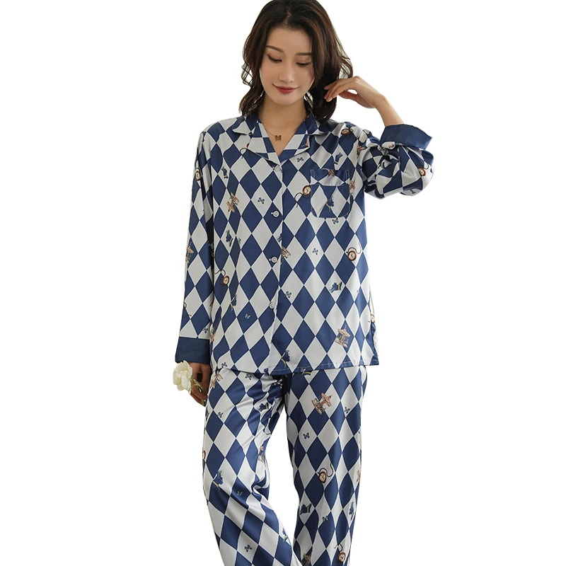 Family pajamas Mens Cotton Pajama Pants Set Couples Autumn Sleepwear Satin Women Pajamas Sets
Family pajamas Mens Cotton Pajama Pants Set Couples Autumn Sleepwear Satin Women Pajamas Sets