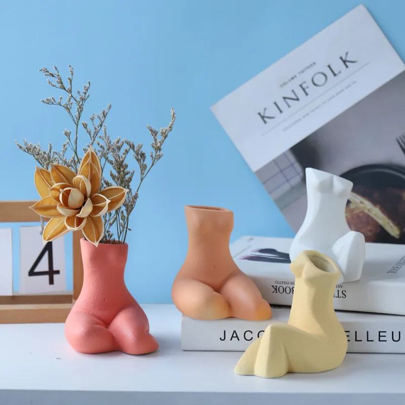 Modern art design White modern flower pot for home decor accessories female body ceramic vase living room table top decorative
Modern art design White modern flower pot for home decor accessories female body ceramic vase living room table top decorative