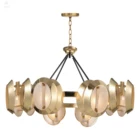 Contemporary Brass Bronze Big Living Room Modern Pendant Light LED