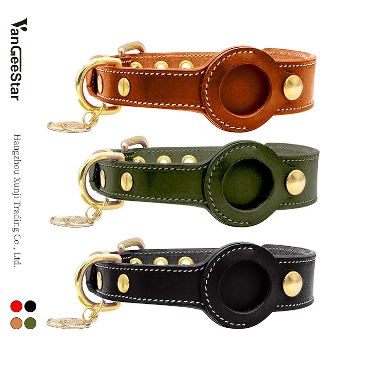 2022 genuine cow leather wholesale dropshipping luxury training walking apple air tag airtag dog cat pet collars for dog
2022 genuine cow leather wholesale dropshipping luxury training walking apple air tag airtag dog cat pet collars for dog