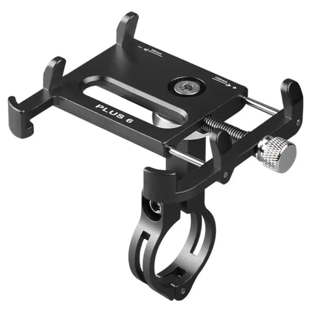 360 Degree Rotation Adjustable Aluminum Alloy Metal Motor Bike Phone Holder Bicycle Cellphone Mount, Black
360 Degree Rotation Adjustable Aluminum Alloy Metal Motor Bike Phone Holder Bicycle Cellphone Mount, Black