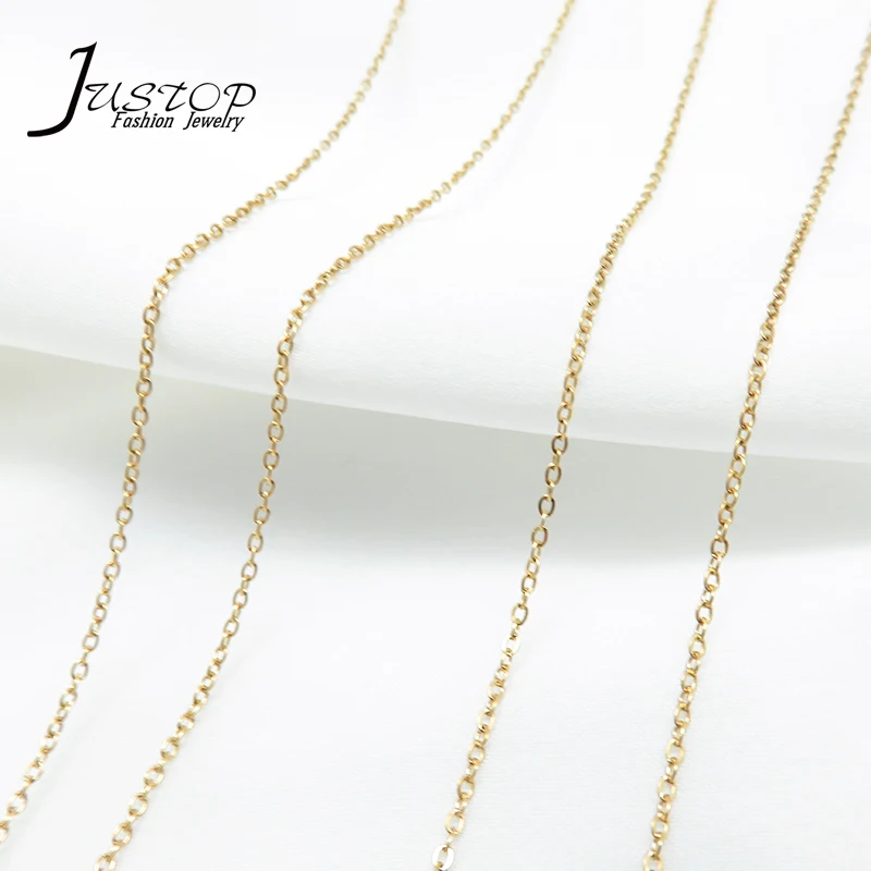 Wholesale Custom Length Necklace Stainless Steel Plain 18K Gold Plated Chains, As picture
Wholesale Custom Length Necklace Stainless Steel Plain 18K Gold Plated Chains, As picture