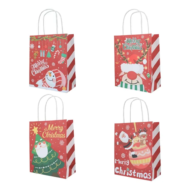 JUMI 4 New Design Christmas Red Paper Gift Bag Candy Bag Paper Cute Fashion Goodie Bag With Handle
JUMI 4 New Design Christmas Red Paper Gift Bag Candy Bag Paper Cute Fashion Goodie Bag With Handle