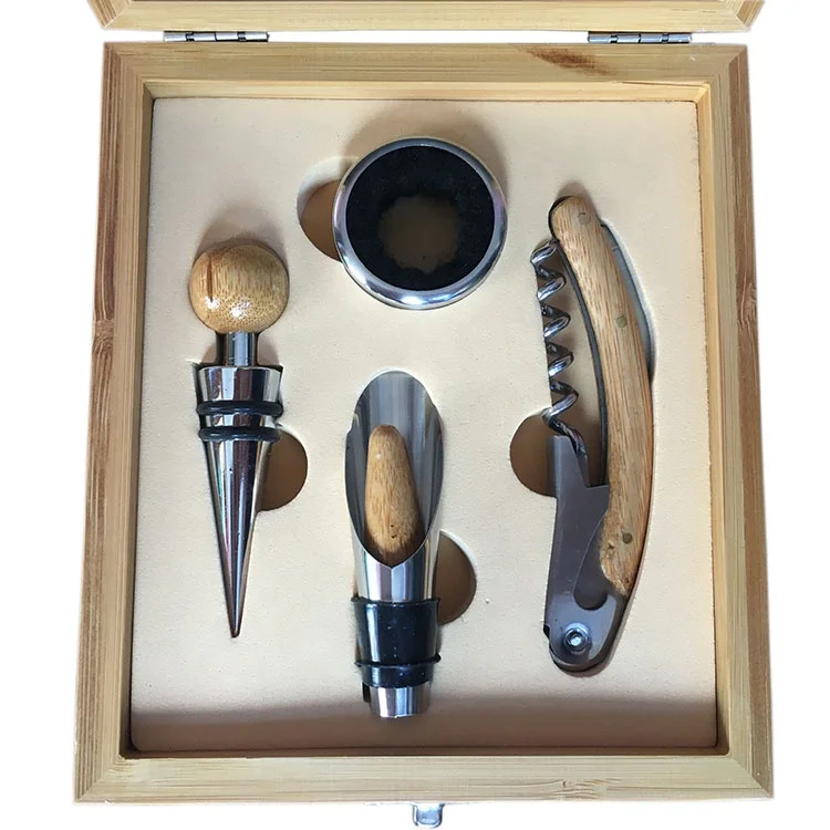 2024 Premium Luxury Corporate Wooden Bamboo Red Wine Corkscrew Opener Accessories Gift Boxes Sets
2024 Premium Luxury Corporate Wooden Bamboo Red Wine Corkscrew Opener Accessories Gift Boxes Sets