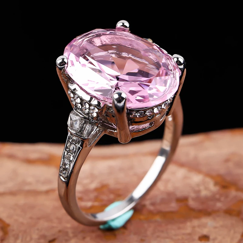 Platinum Plated 4 Claw Prong Oval Cut Pink Synthetic Diamond Ring
Platinum Plated 4 Claw Prong Oval Cut Pink Synthetic Diamond Ring