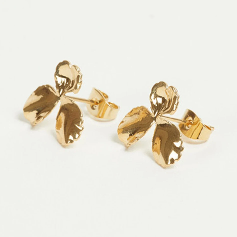 Fashion women jewelry 925 sterling silver fashion 18k gold plated flower leaf stud earrings for women
Fashion women jewelry 925 sterling silver fashion 18k gold plated flower leaf stud earrings for women