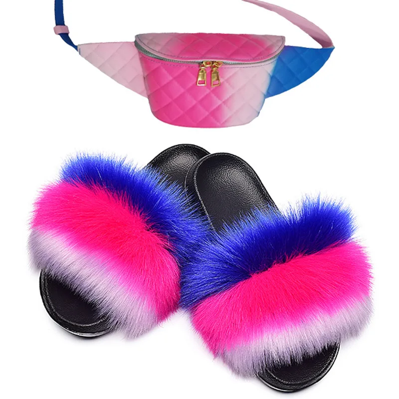 Wholesale Women Fluffy Faux Fox Fur Slippers Ladies Soft Comfortable cheap faux fox fur slides, Picture
Wholesale Women Fluffy Faux Fox Fur Slippers Ladies Soft Comfortable cheap faux fox fur slides, Picture